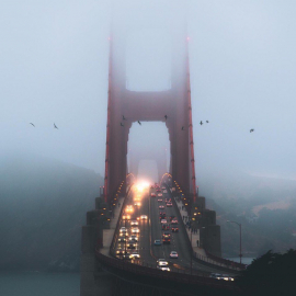 Мост Golden Gate с непривычного ракурса