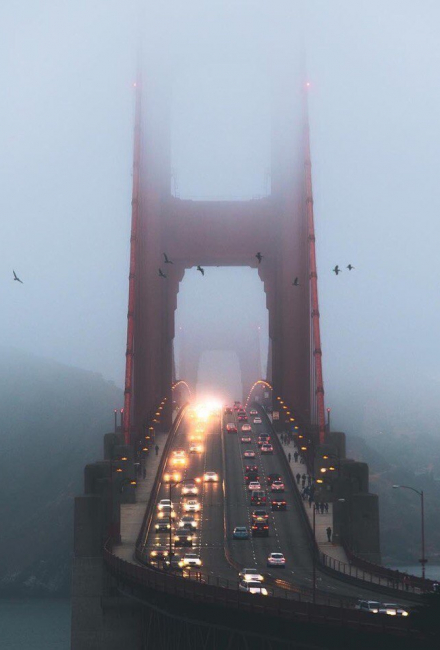 Мост Golden Gate с непривычного ракурса