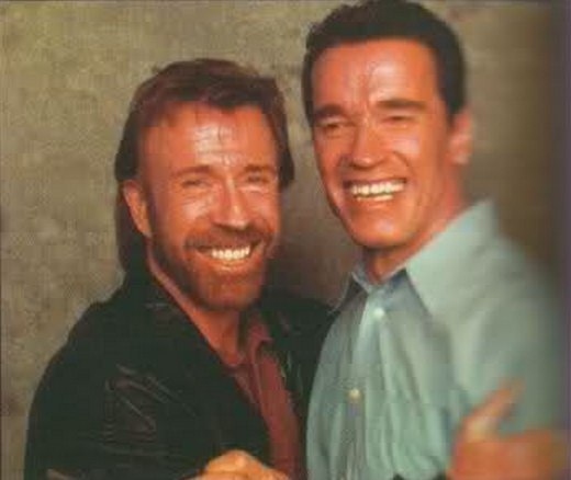 Arnold Schwarzenegger and Clint Eastwood